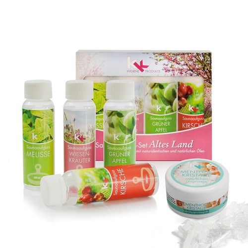 Saunaaufguss set altes land - kk,