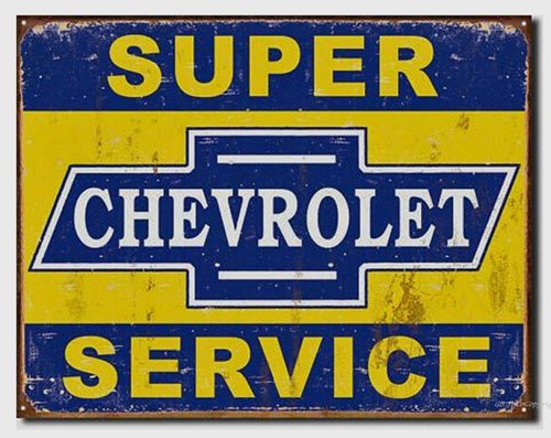 Chevrolet blechschild 40 - chevrolet,