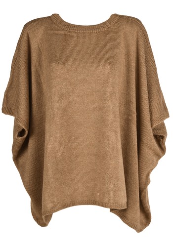 Damen poncho oversize strick - damen, |