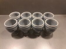 2 × 4  Weinbecher Keramik - à 200 ml - gebraucht