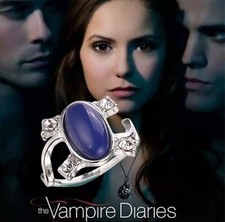 The Vampire Diaries Elena Gilbert Blaustein Ring Ø 17,8 mm Farbe Silber/Blau