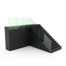 Glasgeländer Treppengeländer