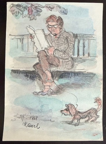 Hans huning zeitungsleser - hans,