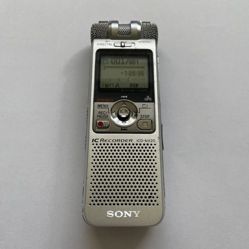 Sony icd mx20 digital - icd-mx20, voice