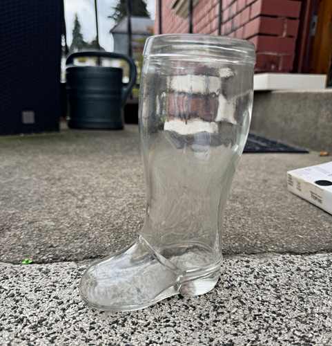 Vintage bierstiefel glas cm - bierstiefel,