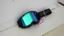 100% Crossbrille Strata 2 Grün verspiegelt Doppelglas Anti-Fo Crossbrille Enduro