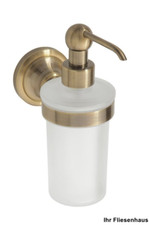 Seifenspender mit Glas bronze