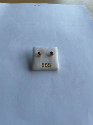Ohrstecker gold 585 ohne stein - ohrstecker,