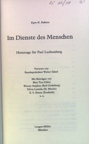 Dienste des menschen - dienste,
