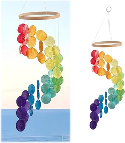 Bunte muschel windspiel - muschel,