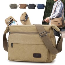 Damen Herren Canvas Tasche Umhängetasche Schultertasche Shopper Citybag Tasche