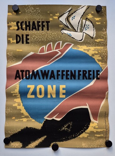 Plakat atomwaffenfreie zone - plakat,