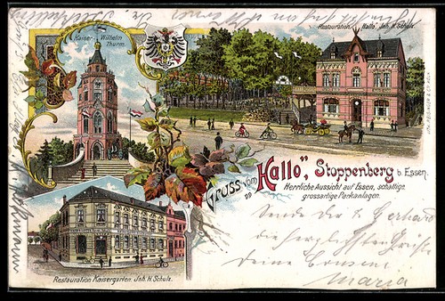 Lithographie stoppenberg - stoppenberg, b