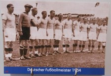 FC Schalke 04 Deutscher Fußball Meister 1934 Fan Card 21x15 Infos Fotos #FPG528
