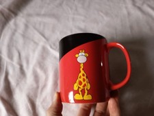 Tasse Giraffe rot schwarz Life