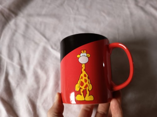 Tasse giraffe rot schwarz - rot, life