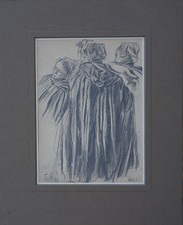 Frauenstudie Franz Skarbina 1881 Impressionist