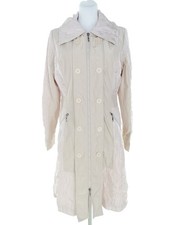 ✨ FRANSTYLE Mantel für Damen Beige S Langer Ärmel ✨