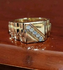 750 gold ring Diamanten 0,50 ct  Gelbgold 18 Kt Herrenring Neuwertig Brillanten