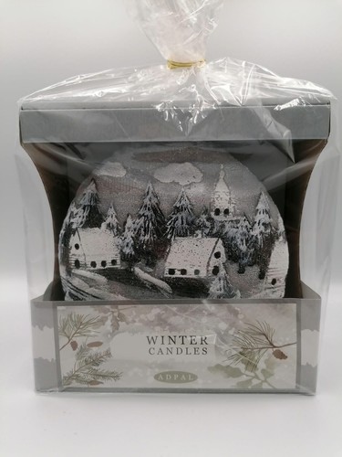 Kerze grau winterlandschaft - grau,