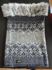 NAPAPIJRI Schlauchschal Halswärmer Strick + Fell/Pelz one size *NEU*