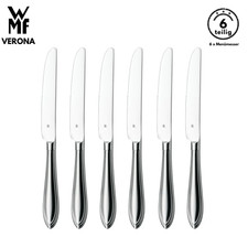 WMF Besteck Messer set VERONA B-Ware 6-tlg, Cromargan®, Tafelmesser, Menümesser