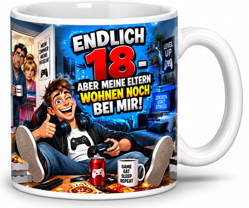 Motivtasse die lebensphasen - motivtasse:, 3