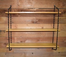 DDR Stringregal, Regal Vintage Mid Century braun / schwarz 5 teilig