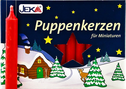 Puppenkerzen rot durchmesser - ,