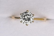 Brillant diamant solitär ring - brillant,