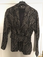 Zebra Blazer Gürtel Vintage