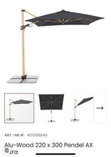 Doppler Sonnenschirm Alu Wood 