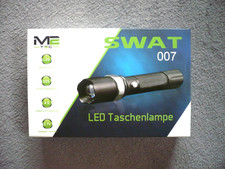 M2 SWAT 007 LED Taschenlampe POLICE 50W mit 1 Stück 3,7V Li-Ionen Akku