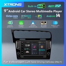 2K 9" Autoradio Für VW Golf 7 Android 14 4G+64GB Gyroscope DAB+ Carplay GPS Navi