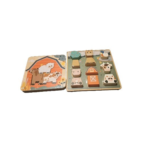 Puzzle set bauernhoftiere für - puzzle,