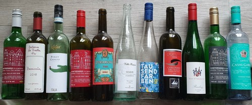 11x weinflaschen wein - weinflaschen, leere