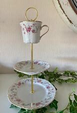 Etagere , Porzellan Hutschenreuther, Rosenranke, 3-stufig, Rarität