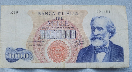 Geldschein 1000 lire italien - 1000,