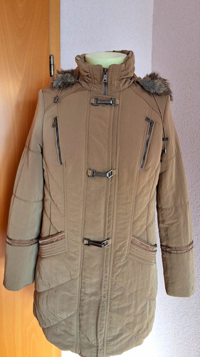 Damen wintermantel beige - wintermantel, lang