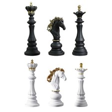 3Pcs Schach Stück Statuen