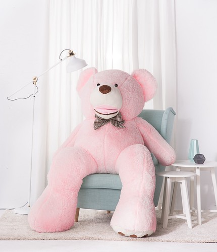 Teddybär groß xxl rosa - groß, (rosa