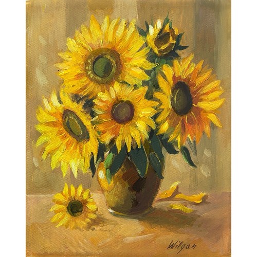 ölgemälde sonnenblumen - Ölgemälde,