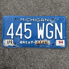 Original US Auto Kennzeichen Nummernschild USA ?? Michigan Great Lakes 