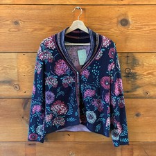 Ivko Navy Floral Patterned