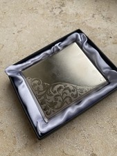 Elegantes Zigarettenetui Vintage Style Edelstahl Gravur Zigarettenbox Halter