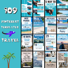 109 Pinterest Templates "Reisen" für deinen Social Media Auftritt