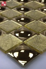 Glasmosaik Edelstahl Glas