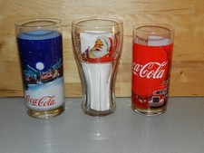 3 Coca-Cola Weihnachtsgläser • Gläser Weihnachtstruck Weihnachtsmann • unbenutzt