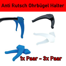 2x Silikon Brillenbügel Haken Brillen Brille Halterung Anti Rutsch Ohrbügel Halt