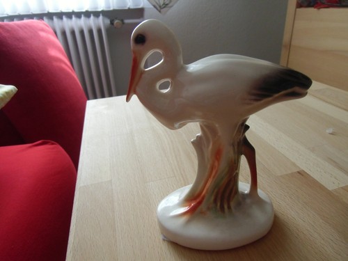 Gräfenthaler porzellan storch - gräfenthaler,
